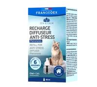 Francodex Recharge diffuseur anti-stress – Flacon 48 ml – 6 semaines – Chats & chatons