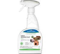 FRANCODEX Spray Désinfectant 5 en 1 Litières, Cages et Surfaces 750ml