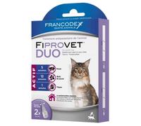 Francodex - Traitement Spot-On Fiprovet Duo pour Chat - 2x0 5ml