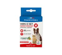 Francodex - vers O Net 60 comprimés Confort Intestinal pour Chiens et Chats