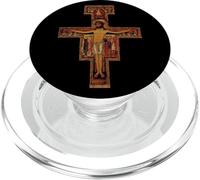 François catholique par Assisi San Damiano Cross PopSockets PopGrip pour MagSafe