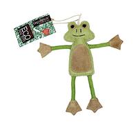 Francois Le Frog - Eco Dog Toy Jute & Suede Green & Wild