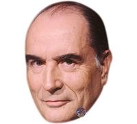 François Mitterrand Big Head. Masque plus grand que nature.