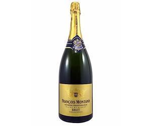 Francois Montand Sparkling Wine - Traditional Method - Blanc de Blancs Brut Magnum - France (1 x 1.5 L)