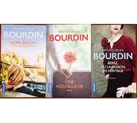 Françoise Bourdin, lot 3 livres: Hors saison et autres nouvelles / Une nouvelle vie / Berill ou la passion en héritage
