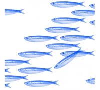 FRANCOISE PAVIOT - Lot de 20 Serviettes DE Table INTISSE 40 X 40 CM Banc DE Sardines
