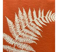 FRANCOISE PAVIOT - Lot de 20 Serviettes DE Table INTISSE 40 X 40 CM Fougere Orange