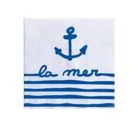 FRANCOISE PAVIOT - Lot de 20 Serviettes DE Table INTISSE 40 X 40 CM LA MER
