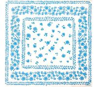 FRANCOISE PAVIOT - Lot de 20 serviettes en papier intissé 40x40 cm Bandana Bleu