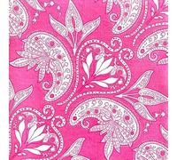 FRANCOISE PAVIOT - Lot de 20 Serviettes en Papier intissé 40x40 cm Bangalore Fuchsia