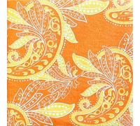 FRANCOISE PAVIOT - Lot de 20 Serviettes en Papier intissé 40x40 cm Indienne Orange
