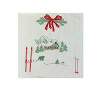 FRANCOISE PAVIOT - Lot de 20 Serviettes en Papier intissé 40x40 cm Ma cabane