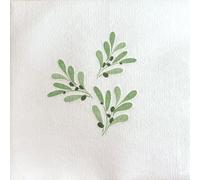 Francoise Paviot - Lot de 20 serviettes en papier intissé 40x40 cm Olivier