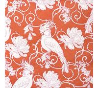 FRANCOISE PAVIOT - Lot de 20 serviettes en papier intissé 40x40 cm Perruche Orange