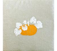 Francoise Paviot - Lot de 20 Serviettes Intissées 25 X 25 cm Citrouille