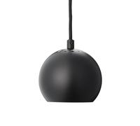 Suspension mat Ball Ø12cm H x Ø 10x12cm/textile cable black/plastic canopy black