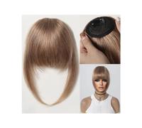 Frange a Clip Cheveux 100% cheveux humains frange naturel brun foncé français frange pince à cheveux frange avec branches postiche for femmes pince sur Air Bang Fausse Frange(005-3)