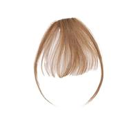 Frange a Clip Cheveux 3g Air frange perruque humain naturel noir brun mince Invisible faux postiche pince en frange Extension de cheveux humains for les femmes Fausse Frange(#6)