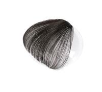 Frange a Clip Cheveux Extensions de cheveux 100% humains Remy à clips, cheveux lisses naturels, 1 pièce Fausse Frange(Noir)