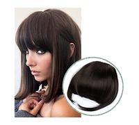 Frange a Clip Cheveux Frange à Clip Mode Fausse Frange Frange soignée Postiche Épaisse Frange émoussée Clip dans les Extensions de Cheveux Synthétique Faux Bang Pièce de Cheveux Accessoires for Cheveu