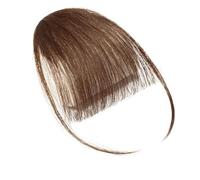 Frange a Clip Cheveux Frange à clipser en cheveux humains - Frange invisible - Fausse frange à clipser for femme - Extensions de cheveux à clipser for un usage quotidien - 1 pièce Fausse Frange(#4)