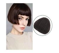 Frange a Clip Cheveux Frange à clipser for femme - Extensions de cheveux - Une pièce en frange - Frange naturelle épaisse et plate for femme - Sans branches - Synthétique au-dessus des cils - Fausse f