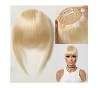 Frange a Clip Cheveux Frange à pince à cheveux 100% cheveux humains, frange française marron naturel avec branches, faux postiches plats et soignés for femmes Fausse Frange(005-5)