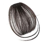 Frange a Clip Cheveux Frange cheveux for femmes pince à frange émoussée frange cheveux humains non-remy frange aérienne frange invisible sans couture indien naturel droit plat frange postiche Fausse F
