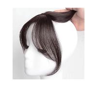 Frange a Clip Cheveux Huit caractères frange perruque Air frange délié front naturel Invisible Simulation frange perruque pièce frange Extension faux glands Fausse Frange(Dark Brown)