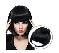 Frange a Clip Cheveux Mode fausse frange soignée frange postiche épaisse frange émoussée pince dans les Extensions de cheveux synthétique faux Bang pièce de cheveux accessoires de cheveux Fausse Frang