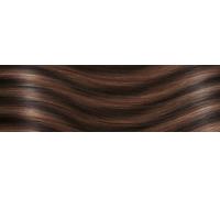 Frange à clip - cheveux naturels - M4/17 mélangé châtain foncé & blond moyen