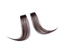 Frange a Clip Cheveux Perruque avec frange au milieu, Extensions de cheveux à Clip sur le front, frange Oblique française naturelle sans couture, frange à huit caractères Fausse Frange(T1B/613)