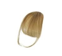 Frange a Clip Cheveux Vrais cheveux humains frange frange naturelle pince à cheveux en frange frange avec branches postiche for femmes pince sur Air Bang 4,5 pouces Fausse Frange(Grey Gold)