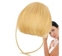 Frange À Clip En Vrais Cheveux - Frange Française Couleur Naturelle, Frange Clip En Cheveux Humains | Fausse Frange Clipser Avec Entretien Sans Souci, Extension Cheveux Élégante Pour Filles Et Femmes