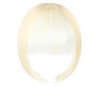 Frange à Clips,Clip de Franges Plates de Vraies Cheveux Humains Dans Les Extensions de Cheveux de Franges Cheveux de Frange avec des Temples (613#)