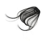 Frange à Clips en Fibre Haute Température Noire, Aspect | Coupable, Finition Mat, Fibre Résistante à Chaleur, Pièce Unique pour Coiffure Rapide