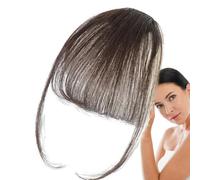 Frange À Clipser Cheveux Humains - Extensions À Clipser Avec Frange Française, 5 Pouces, 10 Pouces, Favoris, Couleur Naturelle Marron Noir Brun Foncé Cendré Or Bordeaux | Cheveux Élégante Po