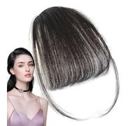Frange À Clipser Cheveux Humains - Extensions À Clipser Avec Frange Française, 5 Pouces, 10 Pouces, Favoris, Couleur Naturelle Marron Noir Brun Foncé Cendré Or Bordeaux | Cheveux Élégante Po