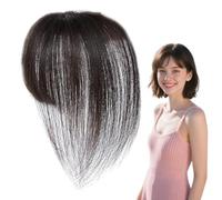 Frange à clipser pour femme | Fausse frange invisible pour femme, postiche respirante réglable, extensions de perruque naturelles pour calvitie, effilé, coiffage quotidien