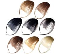 Frange à clipser pour femme - Frange de perruque en humains | Postiche naturel, style de pour la photographie au quotidien, couvre les clairsemés, postiches à usage quotidien,