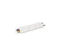 Frange bandes diagonales en microfibre en polyamide UltraSpeed Mini - Dim. L36 x H14 x P1 cm Blanc