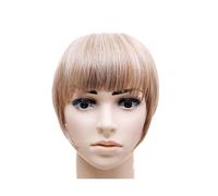 Frange Cheveux Bang Hair Bangs Noir Brun Auburn Rouge Clip sur Frange de Cheveux Synthétiques Clip En Bangds for Femmes Extensions de cheveux(B3 M27 613)
