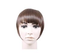 Frange Cheveux Bang Hair Bangs Noir Brun Auburn Rouge Clip sur Frange de Cheveux Synthétiques Clip En Bangds for Femmes Extensions de cheveux(B3 10)