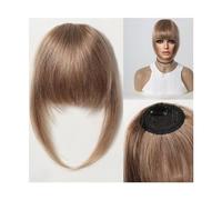 Frange Cheveux Cheveux humains frange frange postiches coupe émoussée naturelle Air frange sur la tête pince dans les Extensions de cheveux noir brun Remy cheveux for les femmes Extensions de cheveux(