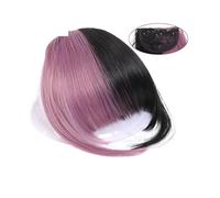 Frange Cheveux Couture Air Bangs synthétique faux Bang morceau de cheveux pince dans l'extension de cheveux fausses franges Bang femmes naturel Air frange Clip sur Bang Extensions de cheveux(B-T)