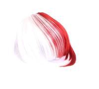 Frange Cheveux Couture Air Bangs synthétique faux Bang morceau de cheveux pince dans l'extension de cheveux fausses franges Bang femmes naturel Air frange Clip sur Bang Extensions de cheveux(W-R)