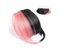 Frange Cheveux Couture Air Bangs synthétique faux Bang morceau de cheveux pince dans l'extension de cheveux fausses franges Bang femmes naturel Air frange Clip sur Bang Extensions de cheveux(15)