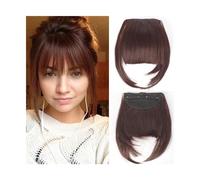 Frange Cheveux Extensions de cheveux synthétiques à Clip, frange frangée, faux cheveux naturels, frange émoussée for femmes, accessoires capillaires à usage quotidien Extensions de cheveux(4-33)