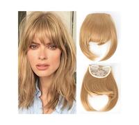 Frange Cheveux Extensions de cheveux synthétiques à Clip, frange frangée, faux cheveux naturels, frange émoussée for femmes, accessoires capillaires à usage quotidien Extensions de cheveux(103)