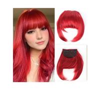 Frange Cheveux Extensions de cheveux synthétiques à Clip, frange frangée, faux cheveux naturels, frange émoussée for femmes, accessoires capillaires à usage quotidien Extensions de cheveux(101)